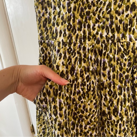 J. Crew Fabiola Green Leopard Print Dress - Picture 7 of 16